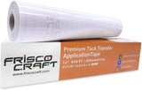 Frisco Craft Premium Clear Transfer Paper Tape - Application Tape Roll for Perfect Alignment of Silhouette Cameo, Cricut Adhesive Vinyl for Decals (12" x 50 FT)