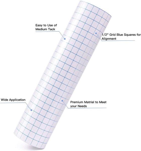 Frisco Craft Transfer Tape Roll Premium Clear Application Paper Tape -  Perfect for Any Adhesive Vinyl for Decals