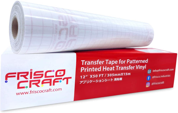 Frisco Craft Transfer Tape for Heat Transfer Vinyl - Iron On Transfer Paper - Heat Transfer Paper, Clear Transfer Tape for Printable HTV
